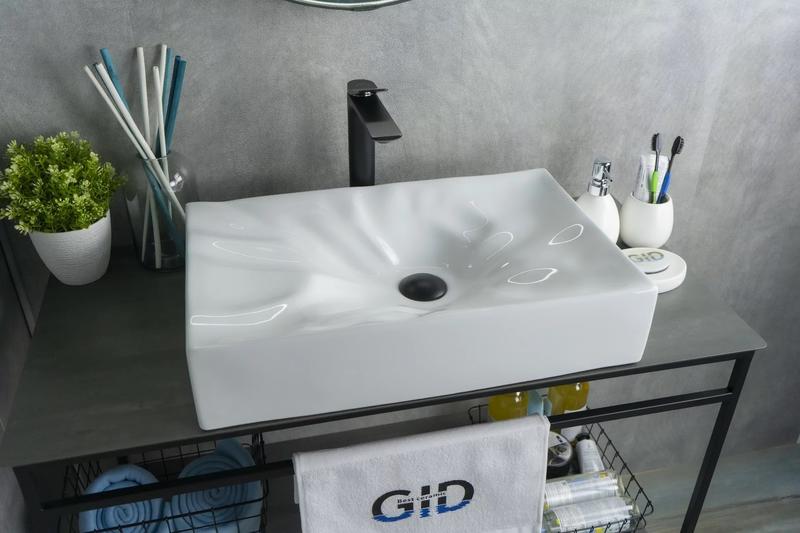 Накладная раковина Gid N9461 57см белый