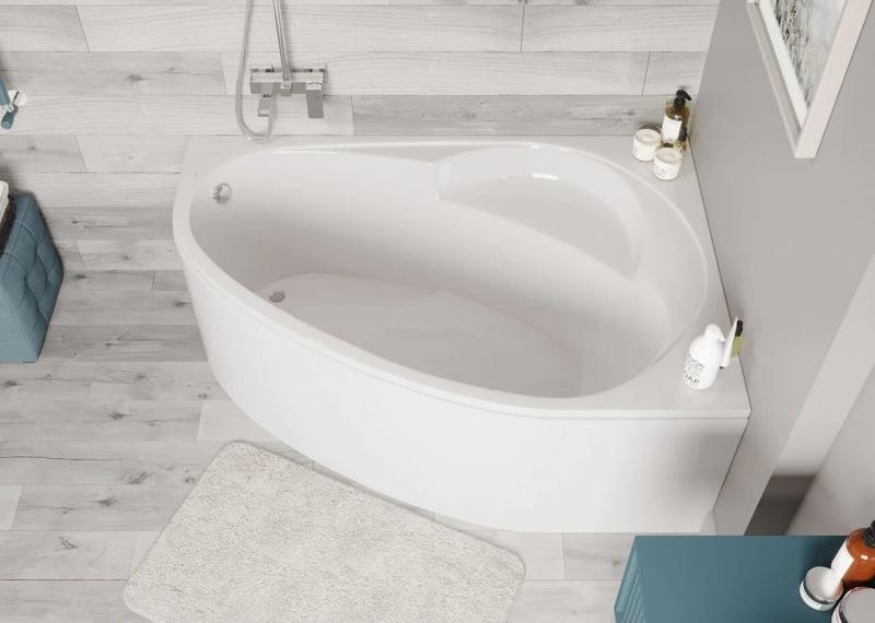 Акриловая ванна VagnerPlast Flora VPBA151FLA3PX-04 правая 150x100см белый — изображение 5