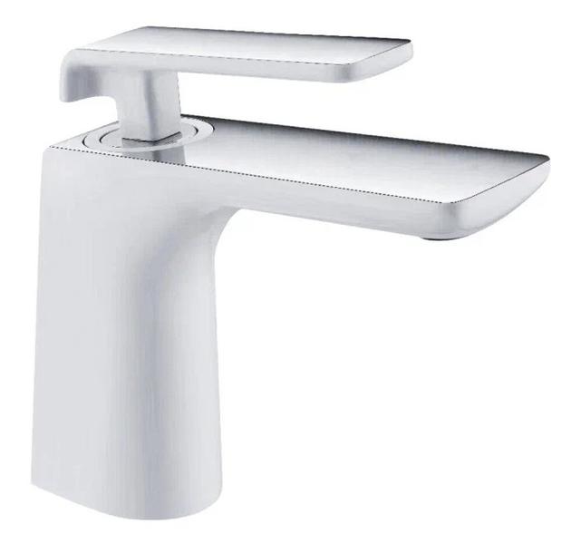 Смеситель для раковины Rose R1401F белый/хром