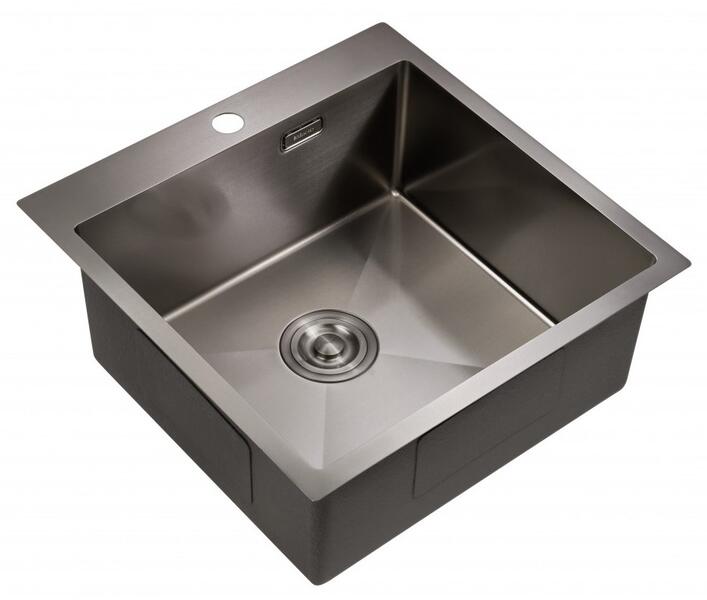 Мойка для кухни Milacio Denia 51 Steel MC.77489 воронёная сталь