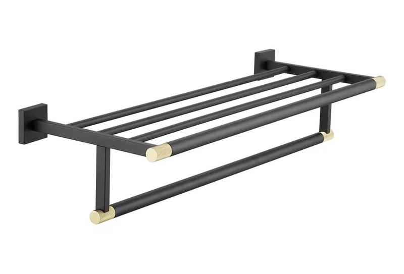 Полка для полотенец Rose RG3008H 59см чёрный