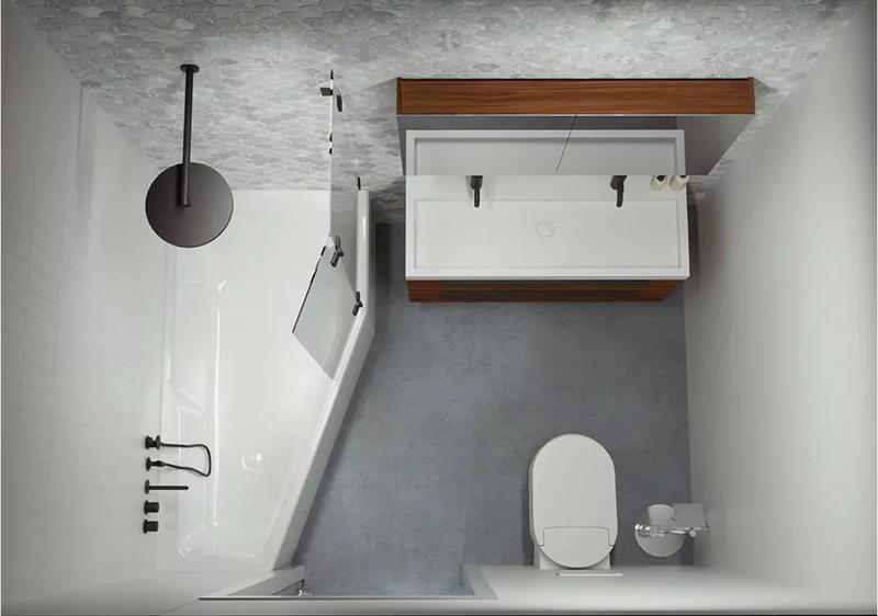 Акриловая ванна Riho Rethink Space Fall Plug and Play B111009005 R заполнение через перелив 160х75см белый — изображение 5