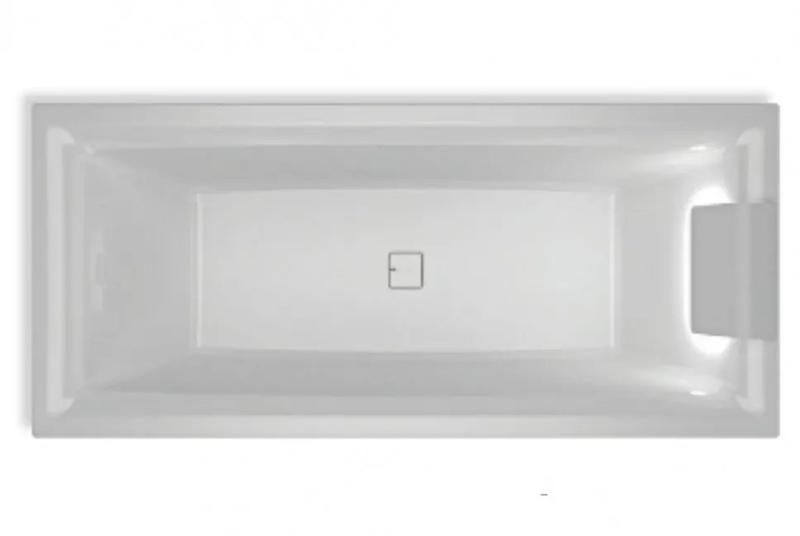 Акриловая ванна с подсветкой Riho Still Square LED B100003005 170х75см светодиоды и подголовник справа белый