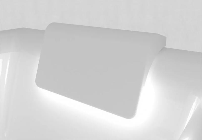 Акриловая ванна с подсветкой Riho Still Smart LED B101003005 R 170х110см светодиоды и подголовник слева белый — изображение 5