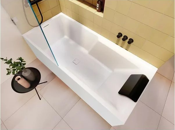 Акриловая ванна Riho Still Shower Fall Plug and Play B103020005 R заполнение через перелив 180х80см белый — изображение 4