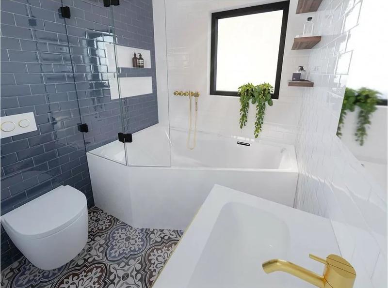 Акриловая ванна Riho Rethink Space Fall B115006005 R заполнение через перелив 180х110см белый — изображение 3