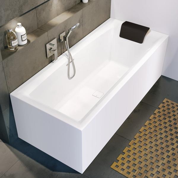 Акриловая ванна Riho Still Square Fall Plug and Play B099061005 L заполнение через перелив 180х80см белый — изображение 3