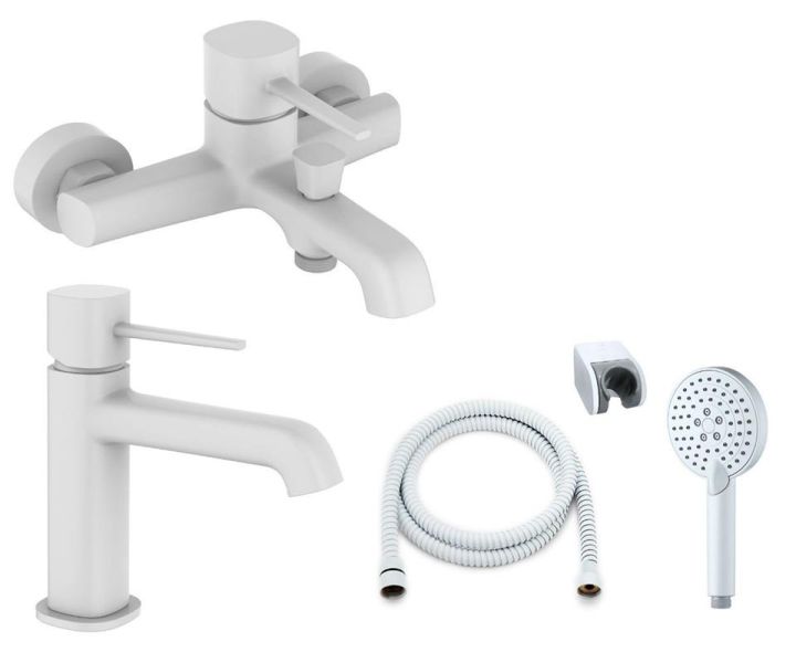 Orange Karl M05-311w, set 3 in 1 белый. Набор смесителей Orange