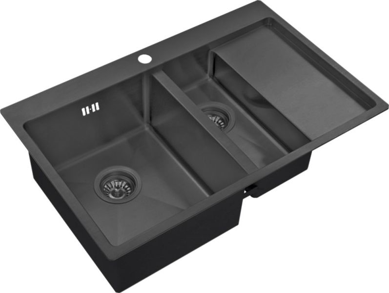 Мойка кухонная Inox PVD PVD 5178-2-L GRAFIT ZORG