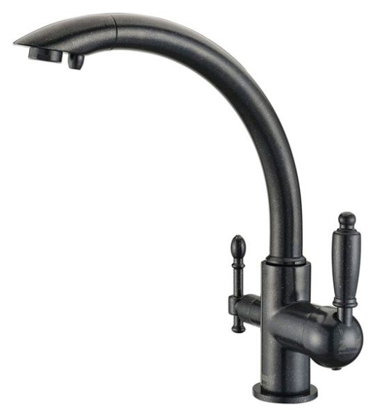 Смеситель для кухни Sanitary ZR 314 YF-33 ЧЕРНЫЙМЕТАЛЛ ZORG