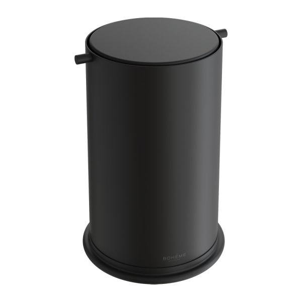 Boheme Ведро для мусора с вращающейся крышкой Black черный