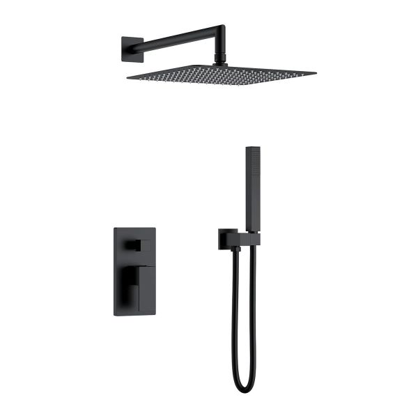 Boheme Душевой комплект Qubic 474-3-B чёрный матовый