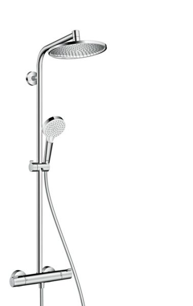 Hansgrohe Душевая стойка Crometta S 240 1jet Showerpipe 27267000 с термостатом
