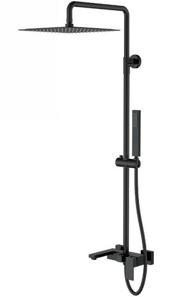 Boheme Душевая стойка Qubic 478-B чёрный матовый