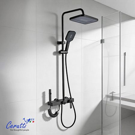 Cerutti SPA Душевая стойка ALFIO графит