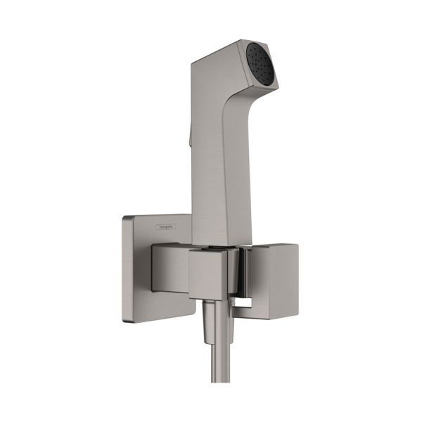 Hansgrohe Гигиенический душ E 1jet EcoSmart+ со смесителем, шлифованный черный хром 29233340