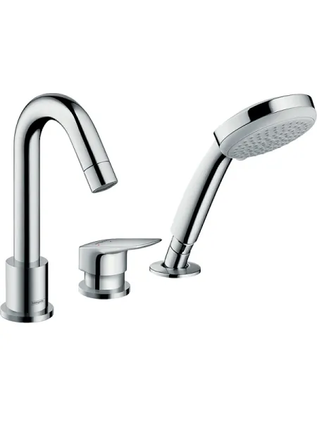 Hansgrohe Смеситель на борт ванны Logis 71313000S хром