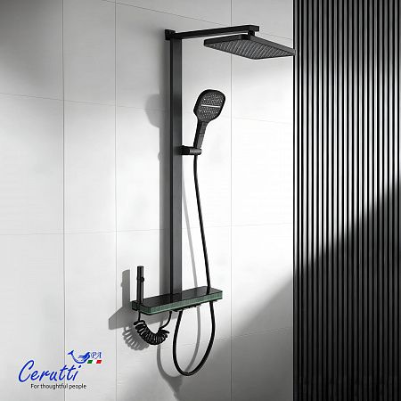 Cerutti SPA Душевая стойка MAURO графит