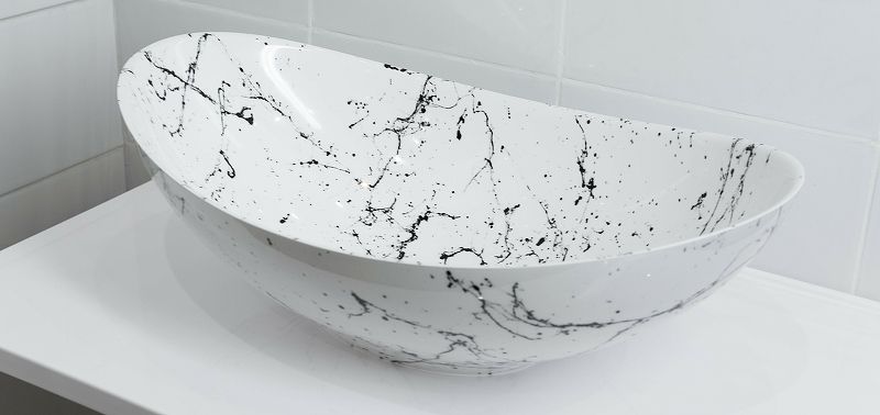 Stella Polar Раковина-чаша Орион 58см белый мрамор SP-00001054 — изображение 5