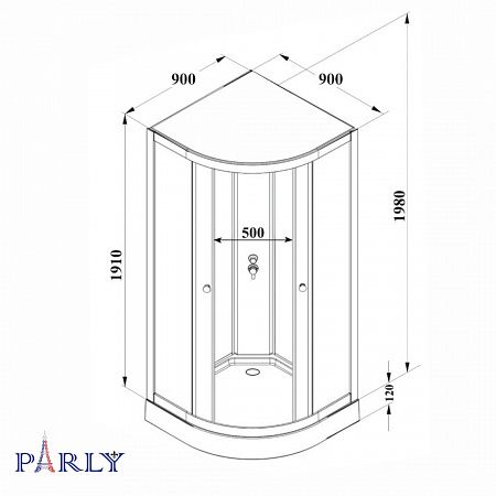 Parly Душевая кабина BETT 931 (90х90х210) — изображение 7