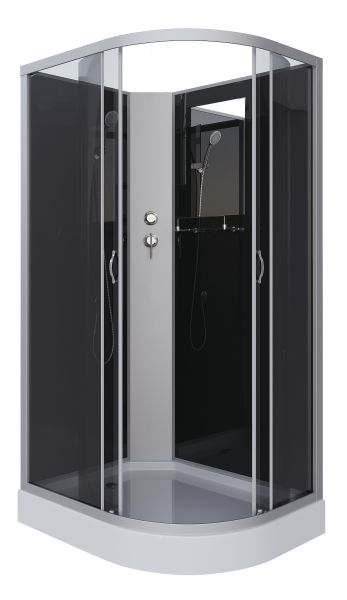 Niagara Душевая кабина NG-3512-14LBK 120x80см серебро/тонированное