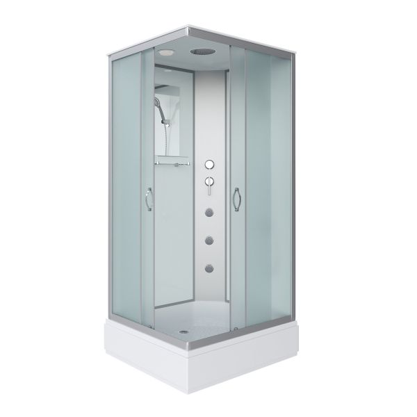 Niagara Душевая кабина Classic 339844QG 90x80 см профиль хром стекло матовое