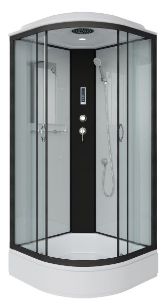 Niagara Душевая кабина NG-6703-14P 80x80см чёрный/прозрачное