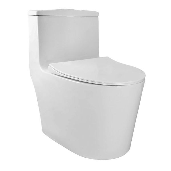 Azario Унитаз-моноблок Bais AZ-5003 безободковый белый