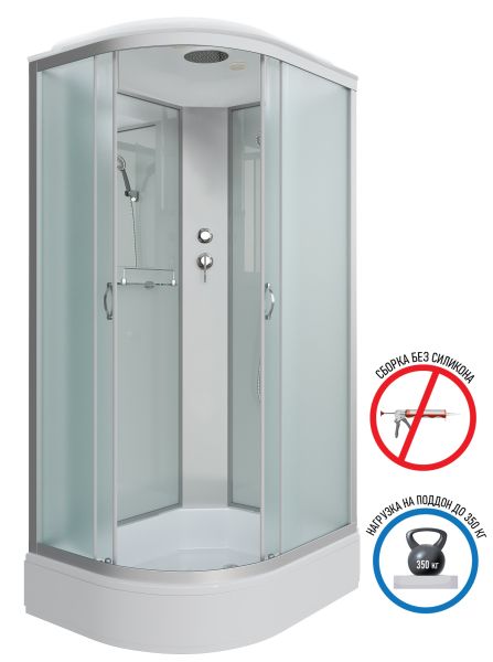 Niagara Душевая кабина NG-33984-14R 90x80см серебро/матовое — изображение 2