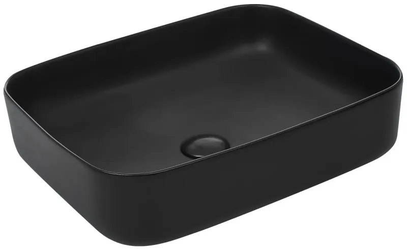 Azario Раковина накладная AZ-2195-MB 50 см чёрный матовый