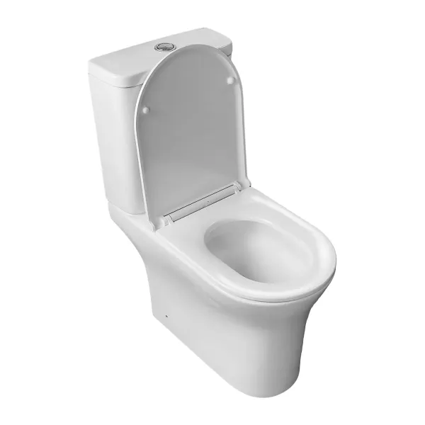 Azario Унитаз-компакт Mansion AZ-2142A-UQ3 безободковый торнадо белый — изображение 3