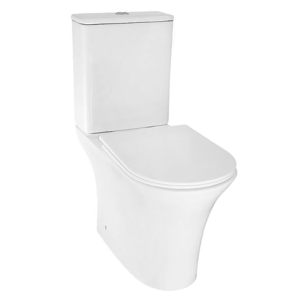 Azario Унитаз-компакт Fretta Round AZ-7121A безободковый белый
