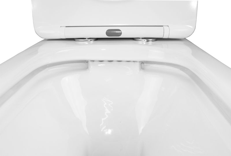 Azario Унитаз-компакт Fresco AZ-8302 360х620х800 напольный, безободковый, с быстросъемным сиденьем микролифт — изображение 5
