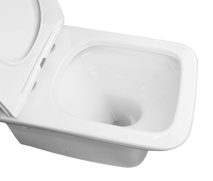Azario Унитаз-компакт Fresco AZ-8302 360х620х800 напольный, безободковый, с быстросъемным сиденьем микролифт — изображение 7