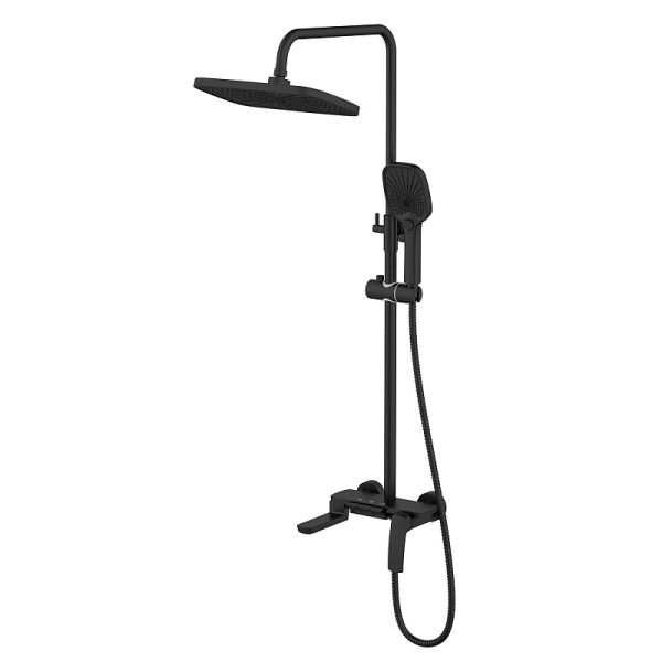 Azario Душевая стойка Conda AZ-K2311B чёрный матовый