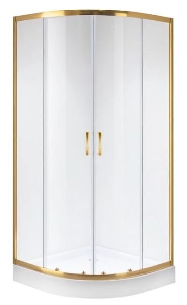 Niagara Душевой уголок NG-6407-08 GOLD 100x100см золото/прозрачное