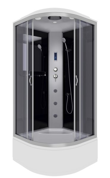Niagara Душевая кабина NG-2507-14F с гидромассажем 80x80см серебро/тонированное