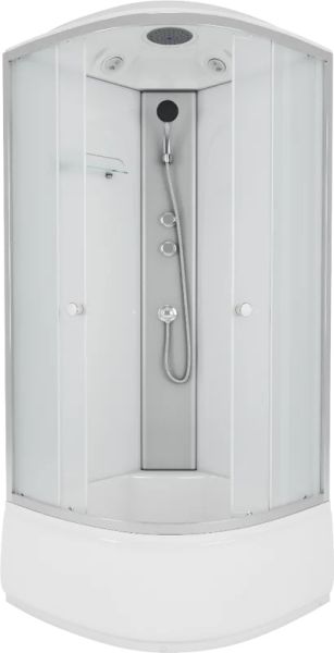 Niagara Душевая кабина Eco E80/40/MT 80x80 см профиль хром стекло матовое