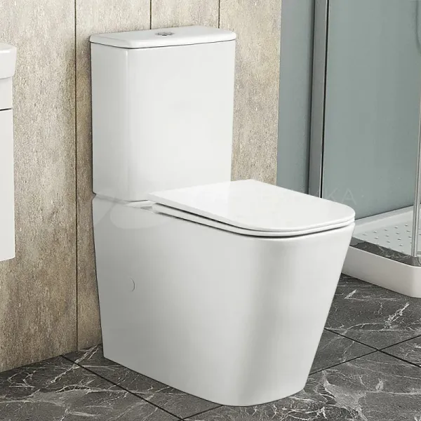 Azario Унитаз-компакт напольный Esconda AZ-1255A глянцевый белый
