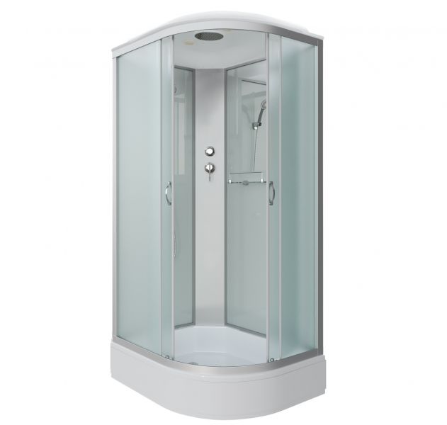 Niagara Душевая кабина Classic 333944L 130x90 см профиль хром стекло матовое