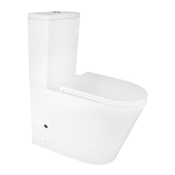 Azario Унитаз-компакт Margo AZ-2125-UQ1 безободковый торнадо белый