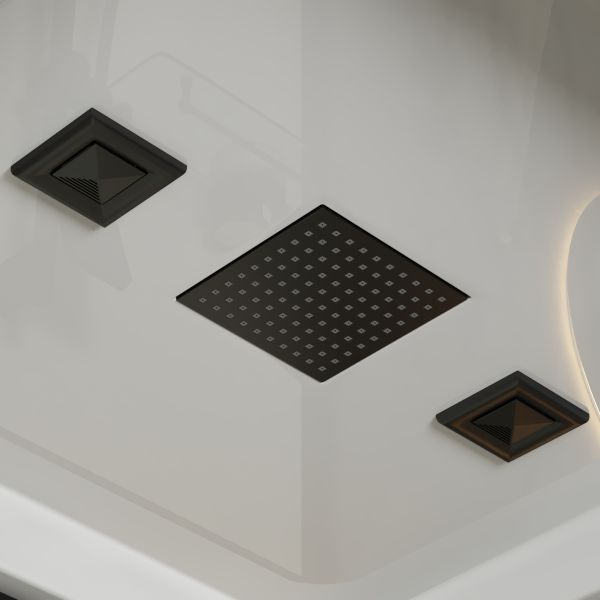 Niagara Душевая кабина Standart ST80/15Q/BL 80x80 см профиль чёрный стекло прозрачное — изображение 9