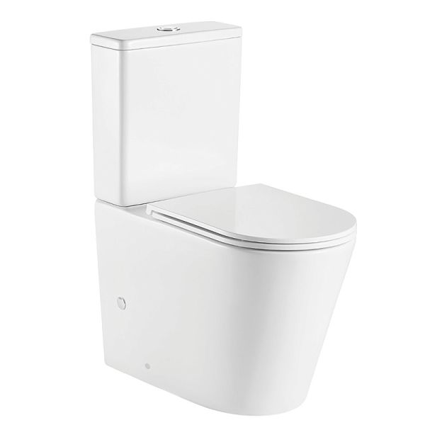Azario Унитаз-компакт Vetro AZ-2149-UQ1 безободковый торнадо белый