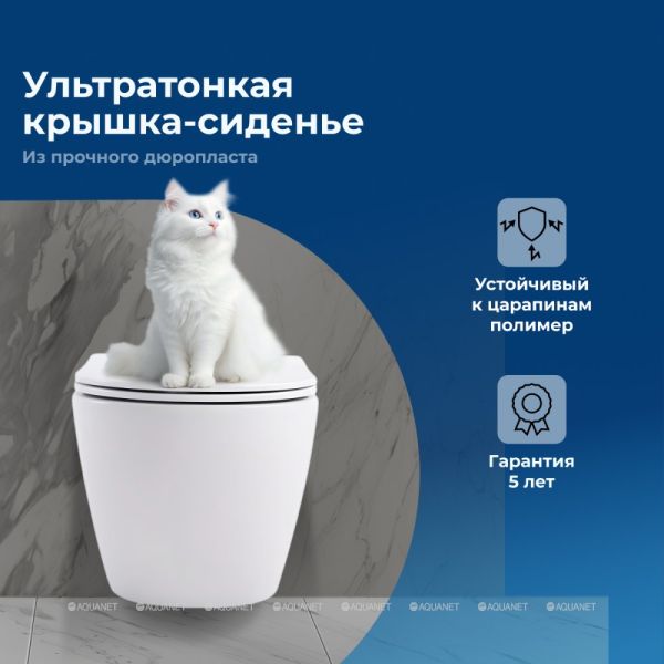 Aquanet Унитаз подвесной Rimless Cetus W Short LX-1900 249710 белый — изображение 8