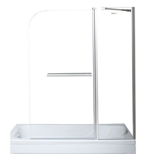 Aquanet Шторка на ванну SG-1200 209412 120 см профиль хром стекло прозрачное