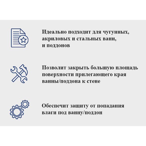 Aquanet Бордюр для ванн и поддонов 265573 — изображение 2