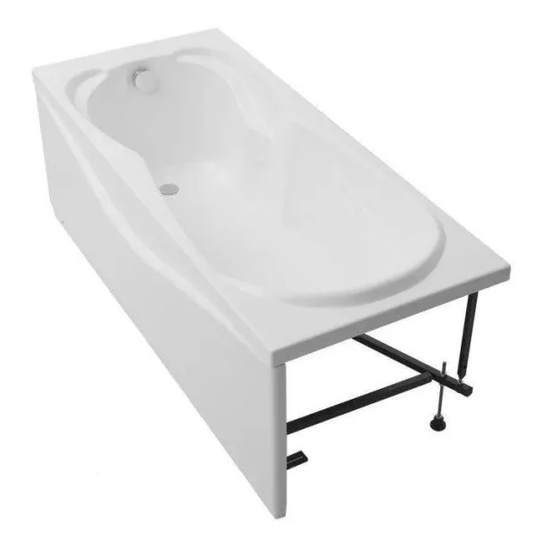 Aquanet Акриловая ванна Viola 347896 180x75 см с каркасом с боковой и фронтальной панелями — изображение 3