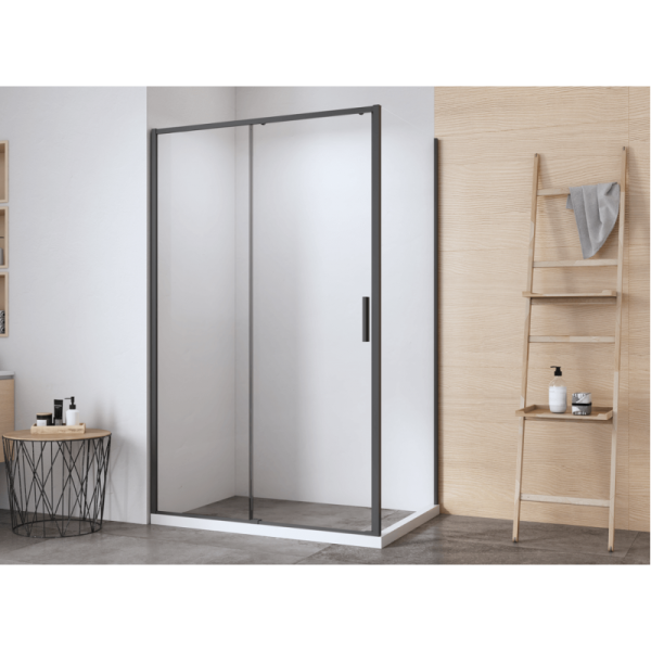 Aquanet Душевой уголок Pleasure Evo AE65-120x90-BT 324135 120x90 см профиль чёрный матовый стекло прозрачное — изображение 3