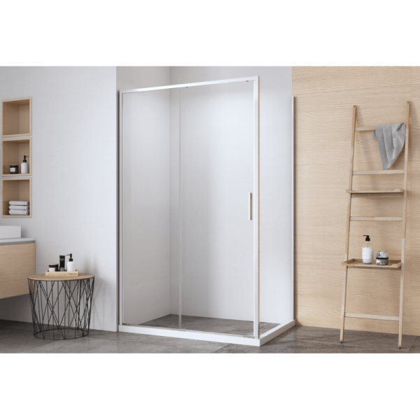 Aquanet Душевой уголок Pleasure Evo AE65-110x80-CT 324117 110x80 см профиль хром стекло прозрачное — изображение 3