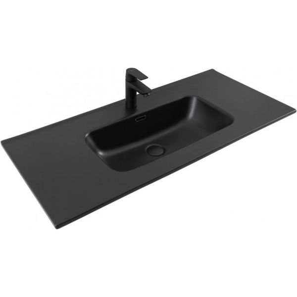 Aquanet Раковина Flat 329257 100 см чёрный матовый